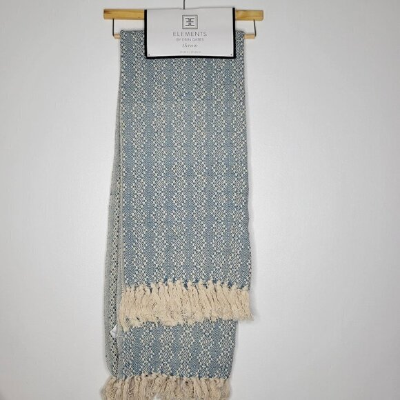 Cotton Blend Boho Aztec Print Throw O/S - Picture 12 of 13